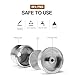MG Coffee Stainless Steel Refillable Coffee Pods Metal Crema Reusable Capsules Permanent Coffee Pod Holder Compatible for X7.1 X8 X9 Y3 Y 1.1 Y5 Series Original Line Machines (silver capsule/Tamper)