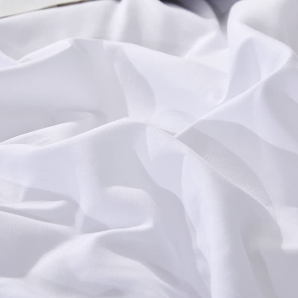 White Queen Comforter Set - Soft & Luxurious -5