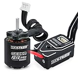 Surpass Hobby 1212 3500KV Sensorless Brushless Outrunner Motor with 25A Brushless Esc Combo for 1/24th RC Crawler 1/18 TRX4M Upgrade Parts