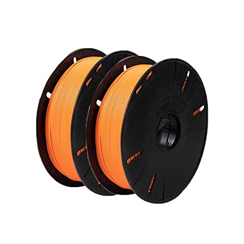 Image of Tesseract Premium PLA + 1.75mm 3D Printing Filament | Dimensional Accuracy + /- 0.03mm | Compatible with Most FDM Printers | 1 KG 3D Printer Filament - PLA Orange (Quantity 2)