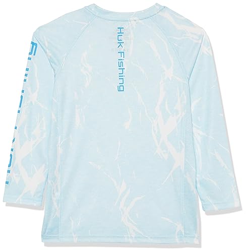 Image of HUK Kids Pursuit Pattern Long Sleeve Shirt, Fishing Shirt for Kids