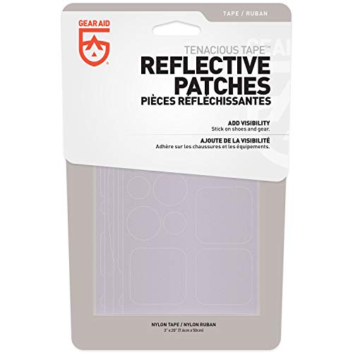 Gear Aid Tenacious Tape Reflective Patches For Safety, Jackets, Bike And Outdoor Gear, Various Sizes, Silver, 3" X 20"- Patches (10897) #TOP1