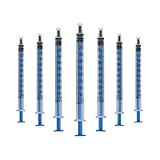 Shintop 100 Pack 1ml Syringe Measurement Oil Dispensing Syringe for Garden, Industrial Use (No Needles)