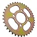 Rear Engine Chain Sprocket 420 37 Teeth for 50cc 90cc 110cc 125cc Chinese ATV Dirt Bike Quad TaoTao Roketa Sunl (Gold)