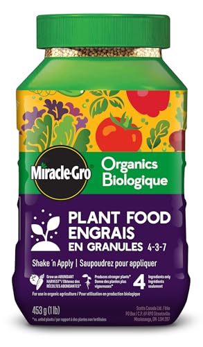 Miracle-Gro - Miracle-GRO Organics Plant Food Granules 4-3-7, 453 g