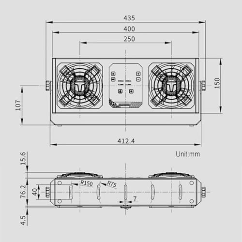 Ionizador Eliminador de Electricidad Estática con Doble Ventilador miniatura 6