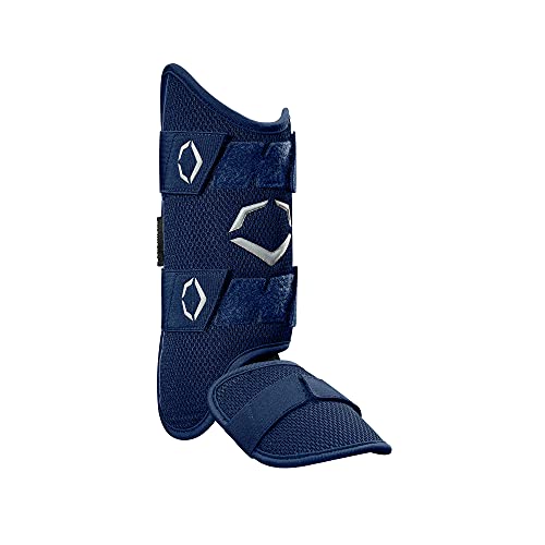 EvoShield PRO-SRZ Batter's Leg Guard, Navy - Right-Handed Hitter , Adult
