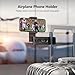 MiiKARE Airplane Travel Essentials Phone Holder, Universal Handsfree Phone Mount for Flying with 360 Degree Rotation, Accessory for Airplane, Travel Must Haves Phone Stand for Desk, Tray Table