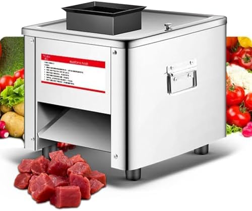 850W Electric Meat Cutter Machine - Fully Automatic Slicer with Stainless Steel Tray & Widened Feed Inlet for Meat & Vegetables, Perfect for Home & Commercial Kitchens