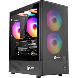 Gabinete Gamer Kalkan Alfern Pro Preto Micro-ATX Painel Frontal Mesh Sem Fans USB 3.0 Janela Lateral em Vidro Temperado KLK00073