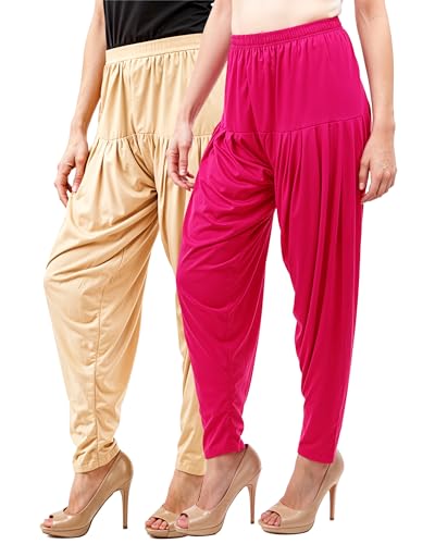 Image of Buy That Trendz Women's Viscose Dhoti Patiyala Salwar Harem Bottoms Pants