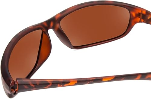 Miniatura 4 de Coyote Eyewear P-38 Sportsman's - Gafas de sol polarizadas, montura de tortuga mate, lente marrón