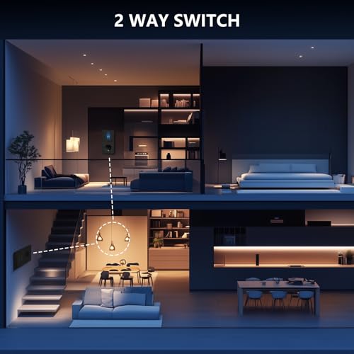 BSEED Lichtschalter mit Steckdose mit Steckklemme,2 Fach 2 Weg Wechselschalter mit LED Kontrollleuchte,Wandschalter mit PC Rahmen,Unterputz Schalter mit Steckdosen Schwarz - 150X80mm