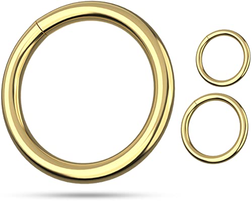 Fuchs Goldfarbene Ringe 20mm 50 Stück - Stahl, robust und langlebig - goldene O-Ringe, vermessingte Legierung - Verschiedene Größen verfügbar: Innendurchmesser: 20,25,31,40mm (20mm - 50 Stück) Cover