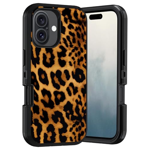 Coque iPhone 17 antichoc léopard à 3 couches de protection militaire