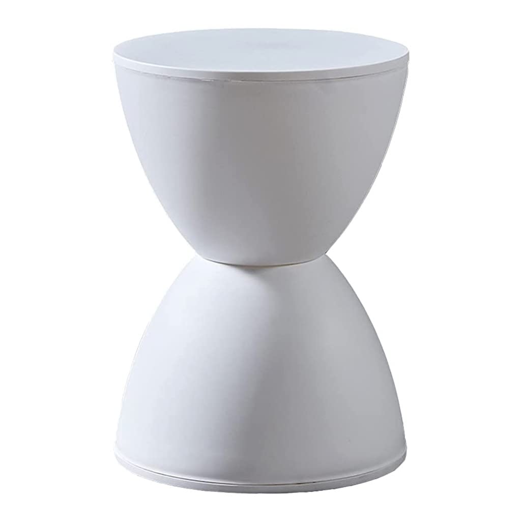 Cabilock Tabouret Plastique Rond Antidérapant Tabouret Blanc Épais pour Garçon Fille Et Usages Domestiques Siège Léger Et Robuste pour Salle De Bain Et Toilettes