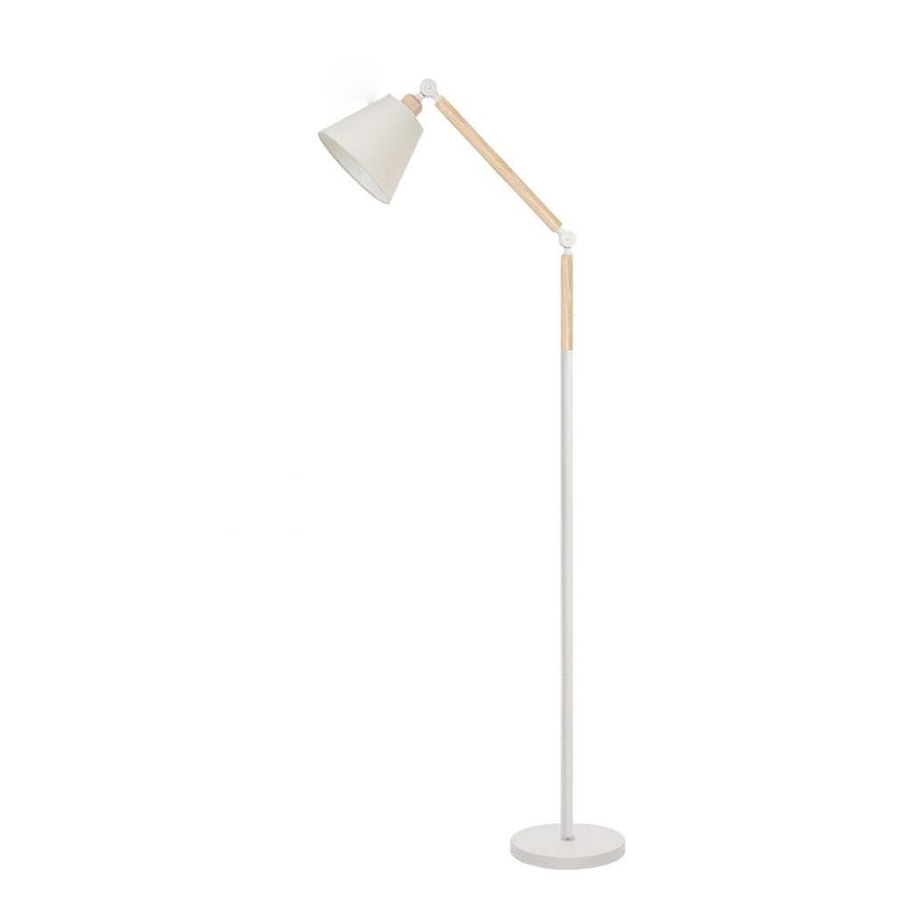 Lámpara de pie LED con pantalla de tela y brazo ajustable que optimiza la luz de tu salón
