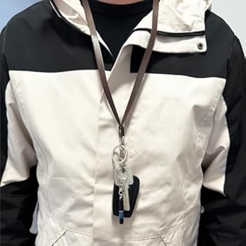 Laniere Tour De Cou 45cm 20 Lanières Colorées XHNFCU - Avec Clip Métal Rotatif - Pour Badges, Clés, Sifflets - 10 Couleurs Différentes Porte-carte Identification