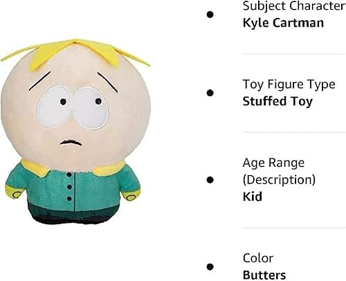 Adilaidun South North Park Plush Toys 8'' Kyle Cartman Kenny Butter Doll Plush Toys,Soft Cotton Stuffed Plush Doll Toy, Gifts For Children And Friends (Butter) #TOP4
