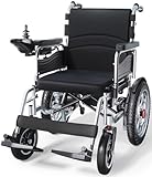 Electric Wheelchair, Electric Wheelchair for Adults, Foldable All Terrain Power Wheelchair, 15 Miles Long Travel Range, 500W Dual Motors, Lightweight Mobility Chair for Seniors - Indoor/Outdoor