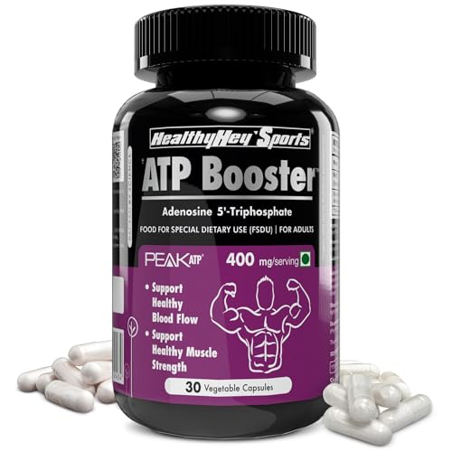 HealthyHey Sports ATP Booster - 400mg per serving - 30 Vegetable capsules