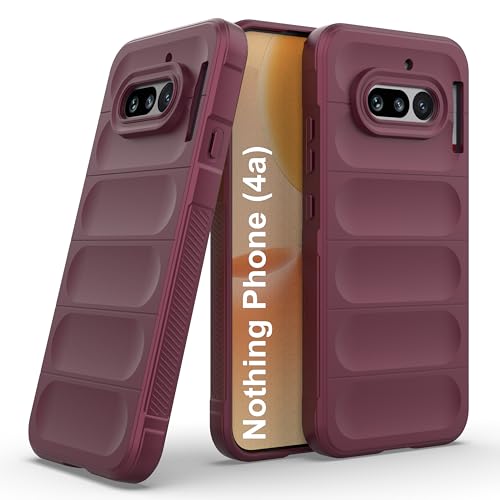 Image of Zapcase Back Case Cover for Nothing Phone (4a) | Compatible for Nothing Phone (4a) Back Cover | Liquid Silicon Magic Case with Camera Protection | Plum