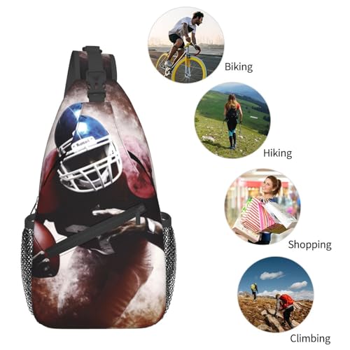 Morrales Sling Bag Negro para Senderismo y Uso Diario miniatura 5