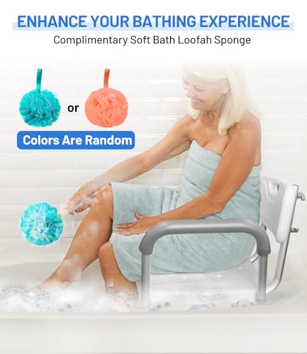 Tocebe SHOWER CHAIR For Inside Shower, 550Lb Capacity Shower Seat With Reinforced Cross Bar, Adjustable Height Anti Slip Bath Chair thumb #7
