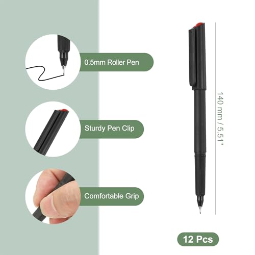 M&G Bolígrafos Roller 0.5mm Pack 12 Tinta Negra miniatura 2