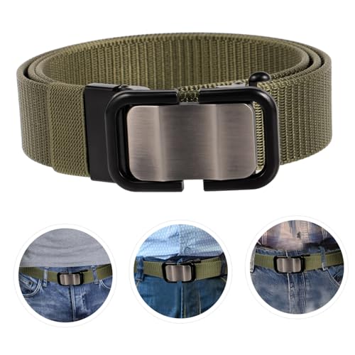 Men's Nylon Automatic Buckle Belt Breathable Casual Waistband for Jeans and Trousers Versatile Design Comfortable Fit for Everyday Wear3