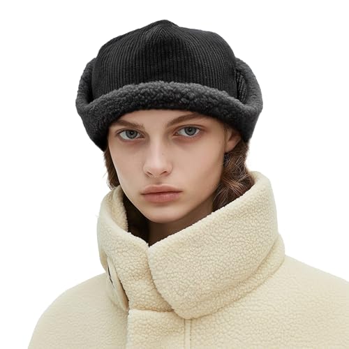 防寒仕様 裏ボア付きコーデュロイキャップ