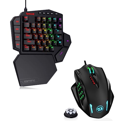 Redragon M908 MMO Mouse K585 Gaming Keyboard Bundle
