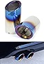 Direct Slide on NEO Chrome Blue Burnt Steel Muffler Exhaust Tips Fits for AUDI A4 A5 A3 Q3 Q5 & 2008-2016 Volkswagen CC