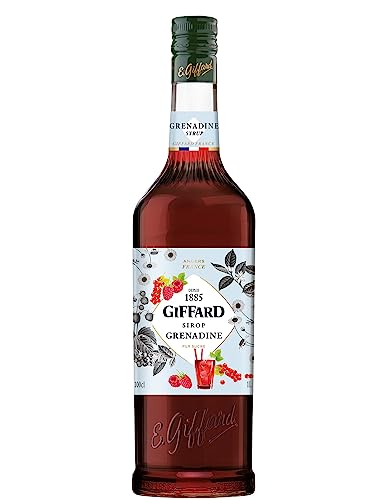 Giffard - Sirop Grenadine - Recette et Fabrication Françaises - Gourmand et Intense - 1 Litre