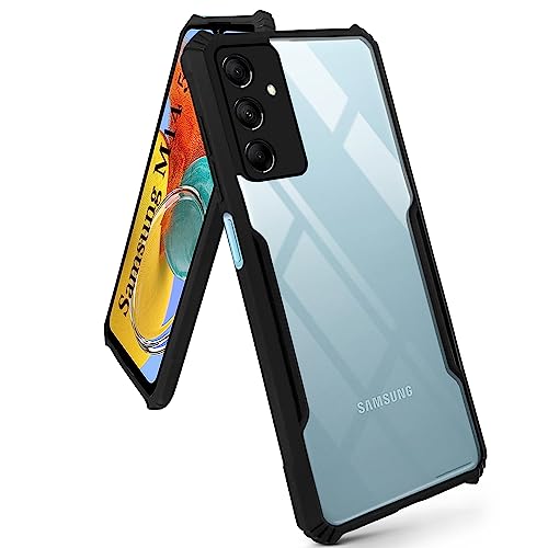 Image of Jkobi Back Cover Case for Samsung Galaxy M14 5G (Shockproof with Polycarbonate Clear Panel | Professional Black)