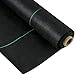 VEVOR Toile de protection contre les mauvaises herbes de 0,9 m x 15,2 m de qualité supérieure et très résistante, 141,7 g, tissu tissé anti-mauvaises herbes, haute perméabilité, bon pour parterres de
