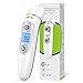Produktbild Fieberthermometer, 2 IN 1 Fieberthermometer Ohr und Stirnthermometer, Fieberthermometer Kontaktlos, Dreifarbiger Temperaturalarm, Messwerte in Einer Sekunde abrufen, Für Babys, Kinder und Erwachsene
