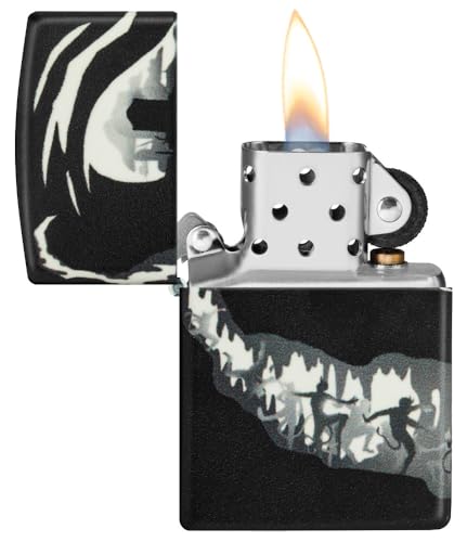 Image of Zippo Devil Dance Design 540 Color Glow in the Dark Pocket Lighter