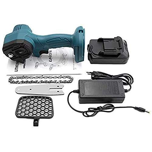 GYXZZ Elektrische Kettensäge Akku 24V,4 Zoll Mini-Holzschneider Aller Zeiten Wiederaufladbar,Motorsäge Einhand… – Bild 7