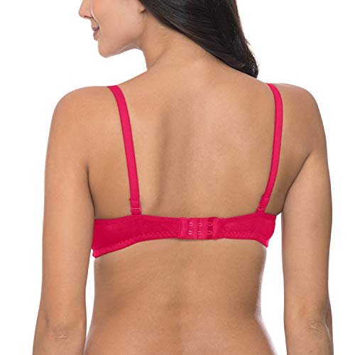 Image of Komli - Heavily Padded Push-Up Bra - Cotton Rich - Balconette - 3 /4th Coverage, Seamless, Wireless, Multiway Straps - T-Shirt Bra