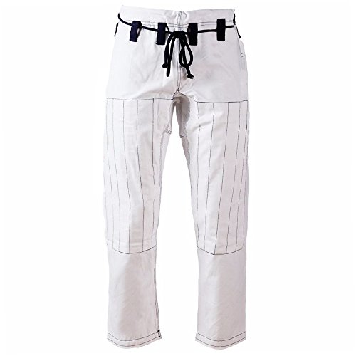 Akron Bjj Gi Pants Brazilian Jiu Jitsu Gi Martial Arts Mma Grappling Kimono New (White/Blk, A2) #TOP1