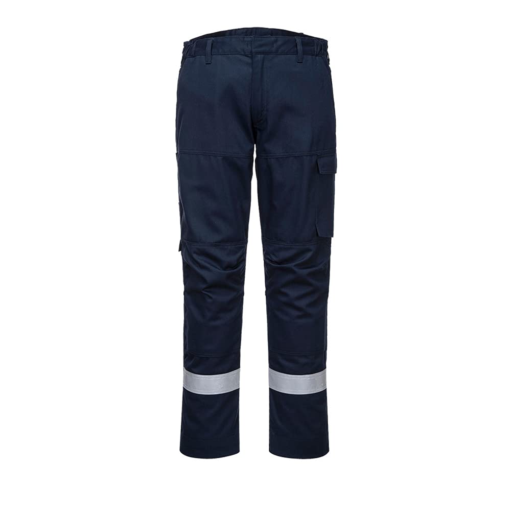 Portwest Herren Hose BZ30 Bizweld™ – Flammhemmend, UV-Schutz 50+, Elastischer Bund, Größe Small In Navy