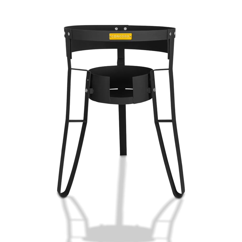 30" Powder Coated Steel Comal Stand with Adjustable Burner Mounting Rack. Great for Discada, Street Vendor, Tacos, Etc.