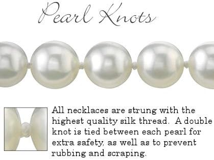 The Pearl Source 14K Gold 9-11mm Baroque Genuine Multicolor Tahitian South Sea Cultured Pearl Necklace in 18" Princess Length for Women - Image 7