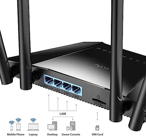 Cudy N300 Wifi Unlocked 4G Lte Modem Router With Sim Card Slot, 300Mbps Wifi, Lte Cat4, Ec25-Afx Qualcomm Chipset, 5Dbi High Gain Antennas, Fdd, Ddns, Vpn, Cloudflare, Plug And Play, Lt400 #TOP2