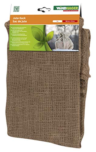 Windhager Jute-Sack 100 x 110 cm, Natur Wintervlies – Bild 8