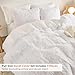 annadaif Plush Shaggy Duvet Cover, White Fluffy Comforter Cover Set Full Size, Fuzzy Faux Fur Bedding Set with Zipper Closure, Luxury Ultra Soft 3 Pieces (1 Duvet Cover, 2 Pillowcases)