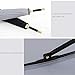 ThreeH Bamboo Black Umbrella for Rain Auto Open Solid Color Fashionable and Simple 190T 16 Ribs,KS08