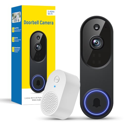 1080P Battery WiFi Video Doorbell Camera Wireless with Color Night Vision - image 1