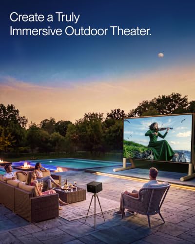 Image of AWOL Valerion 150 Inch Inflatable Outdoor Movie Screen, Inflatable Projector Screen with Cordless Air Pump, 16:9 Front Projection for Backyard, Camping and Outdoor Movie Nights